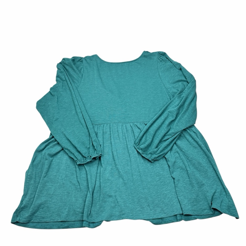 Torrid Teal Lace Detail Blouse - Picture 2 of 7